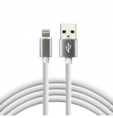 everActive cable USB Lightning 1m - White, silicone, quick charge, 2,4A - CBS-1IW