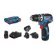 Bosch GSR 12V-35 FC 1750 RPM Keyless 590 g Black, Blue, Red