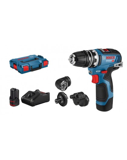 Bosch GSR 12V-35 FC 1750 RPM Keyless 590 g Black, Blue, Red