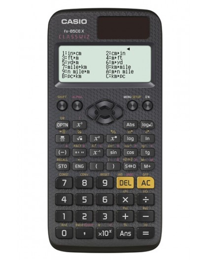 CASIO FX-85CEX SCIENTIFIC CALCULATOR, OFFICE, SCHOOL, 379 FUNCTIONS, 77X166MM, BLACK