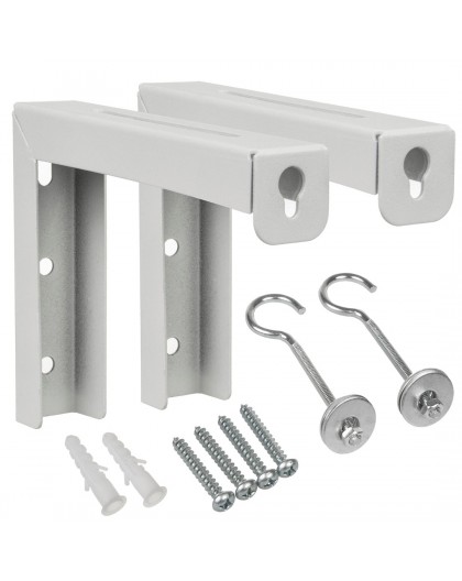 Maclean MC-923 Set of 2 hangers for projection screens, max. load 25KG (for set), steel