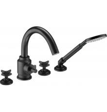 4-hole bathtub mixer with shower set