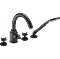 4-hole bathtub mixer with shower set