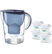 Brita Marella XL jug + 4 Maxtra cartridges blue