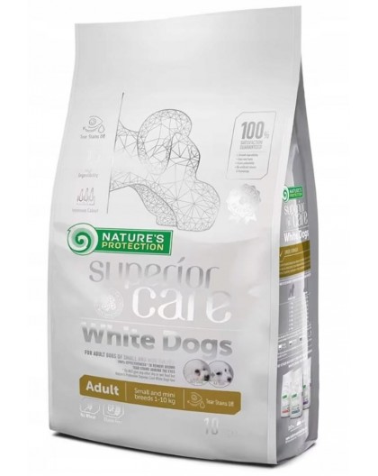NATURE'S PROTECTION Superior Care White Dogs Grain Free Adult Small Lamb - dry dog ​​food - 10 kg