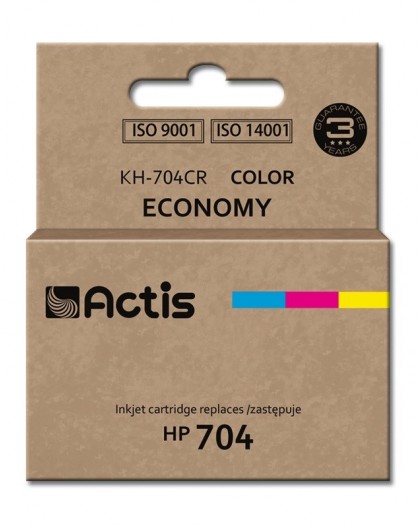 Actis KH-704CR ink (replacement for HP 704 CN693AE Standard 9 ml color)