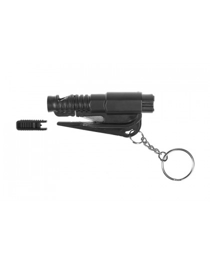 Emergency tool GUARD LIFEGUARD whistle, belt knife, glass breaker (YC-004-BL)