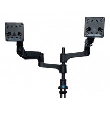 R-Go Tools Monitor arm R-Go Caparo Dual, for two monitors, adjustable with gas spring, 3-9 kg load capacity, 100% circular, blac