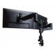 R-Go Tools Monitor arm R-Go Caparo Dual, for two monitors, adjustable with gas spring, 3-9 kg load capacity, 100% circular, blac
