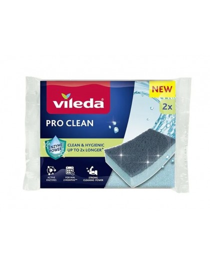 Vileda Pro Clean enzyme scourer 2 pcs.