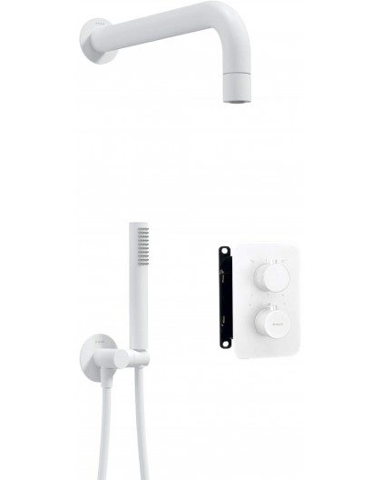 Thermostatic shower set w/ concealed box