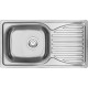 1-bowl steel sink with drainer