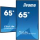 iiyama 65" 4K UHD professional digital signage display with advanced control and connectivity options