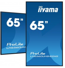 iiyama 65" 4K UHD professional digital signage display with advanced control and connectivity options