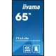 iiyama 65" 4K UHD professional digital signage display with advanced control and connectivity options