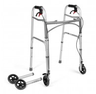 Four-wheeled wheelchair with brakes TIMAGO JMC-C 3223 Silver
