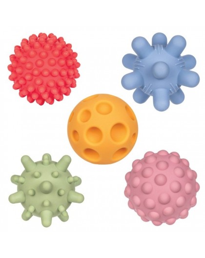 Tullo Sensory balls, 5 pieces, pastel colours