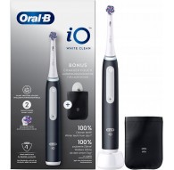 Oral-B toothbrush, white and black + cover