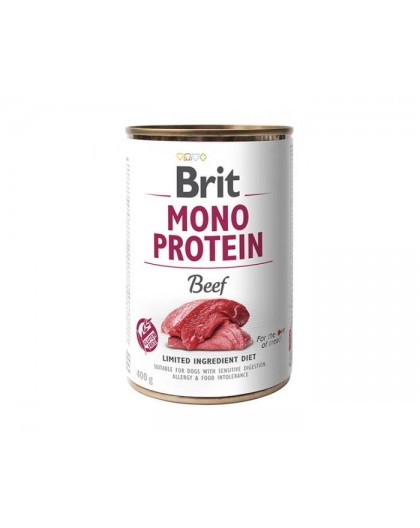 BRIT Mono Protein Beef - wet dog food - 400 g