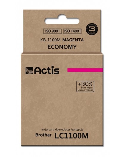 Actis KB-1100M Ink (replacement for Brother LC1100M/980M Standard 19 ml magenta)