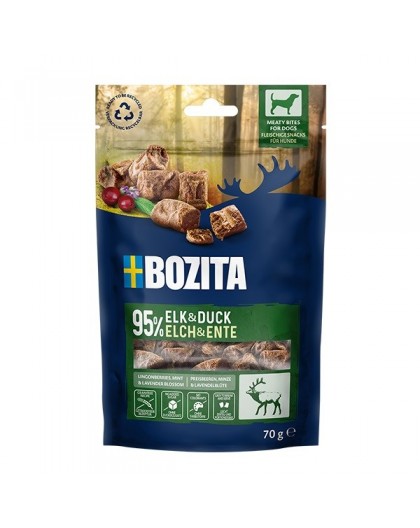BOZITA Meaty bites Elk and duck - dog treat - 70g