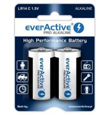 Alkaline batteries everActive Pro Alkaline LR14 C - blister card - 2 pieces