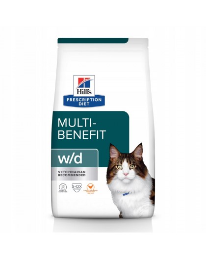 HILL'S PRESCRIPTION DIET Multi-Benefit Feline w/d Dry cat food Chicken 3 kg