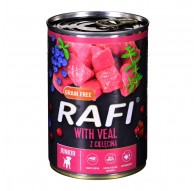Dolina Noteci Rafi Junior with veal, cranberry, and blueberry - Wet dog food 400 g