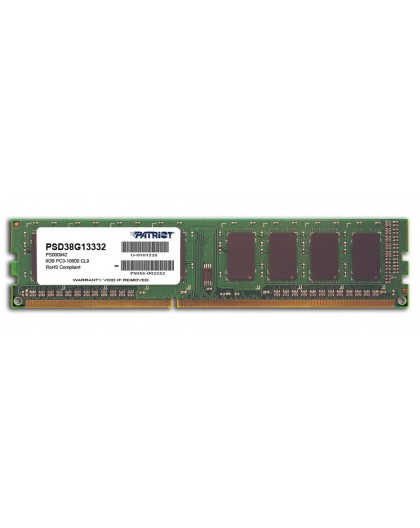 Patriot Memory 8GB PC3-10600 memory module 1 x 8 GB DDR3 1333 MHz