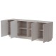 Cama LIVERTI chest of drawers 200x42x78 cashmere
