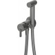 Concealed bidet mixer with bidetta shower head