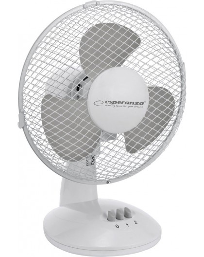 Desktop fan 9" Esperanza EHF004WE ZEPHYR White-Gray