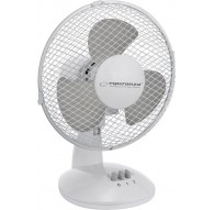 Desktop fan 9" Esperanza EHF004WE ZEPHYR White-Gray