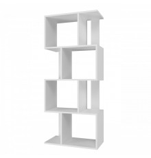 Bookcase FIESTA 4P 59.5x30x140 cm, white
