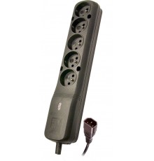 LESTAR LZ- 530 BW G-A K.:CZ 1,5M IEC320 power extension 1.5 m 5 AC outlet(s) Indoor Black