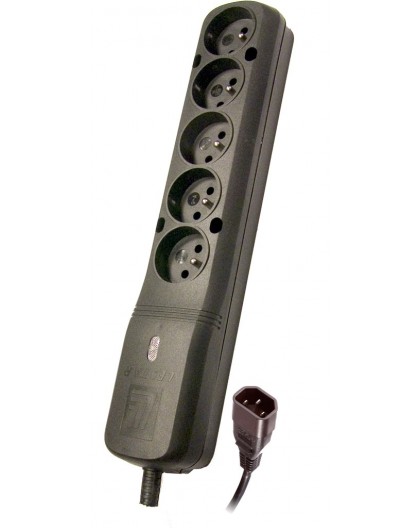 LESTAR LZ- 530 BW G-A K.:CZ 1,5M IEC320 power extension 1.5 m 5 AC outlet(s) Indoor Black