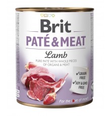 BRIT Paté & Meat with lamb - wet dog food - 800g