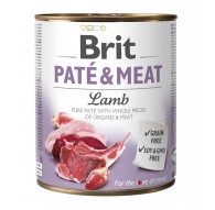 BRIT Paté & Meat with lamb - wet dog food - 800g