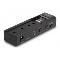DeLOCK USB Type-C Converter for 1 x M.2 NVMe SSD + 1 x SATA SSD / HDD with Clone Function