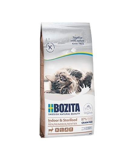 Bozita Indoor&Sterilised Grain free Reindeer 10kg