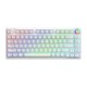 SAVIO PHENIX WHITE Wireless Mechanical Keyboard, Gateron Red Pro, ABS