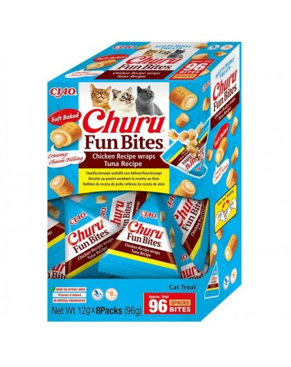 INABA Churu Fun Bites Chicken and tuna - cat treats - 8x12g