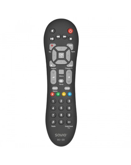 Savio RC-20 remote control IR Wireless DTV, TV Press buttons