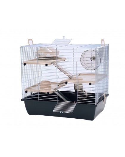 INTER-ZOO Pinky 3 Zinc Black - cage for a hamster