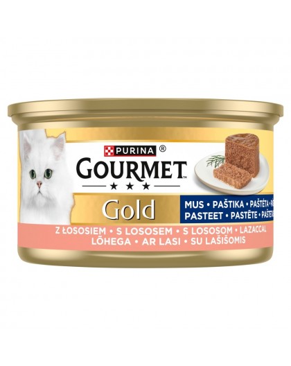 PURINA Gourmet Gold Mousse with salmon - wet cat food - 85g
