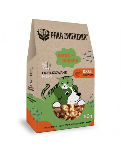 PAKA ZWIERZAKA Samo Mięsko Shrimps - dog treat - 70g
