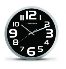 Esperanza EHC013K Wall Clock - Zurich - Black Quartz clock Oval Black, White