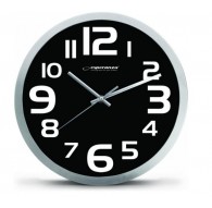 Esperanza EHC013K Wall Clock - Zurich - Black Quartz clock Oval Black, White