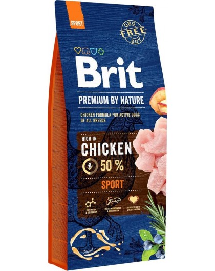 BRIT Premium by Nature Sport Chicken - dry dog food - 15 kg