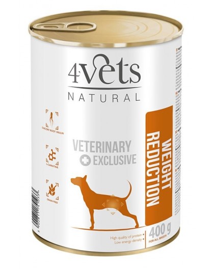 4VETS Natural Weight Reduction Dog - wet dog food - 400 g